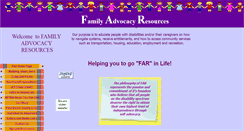 Desktop Screenshot of familyadvocacyresources.com