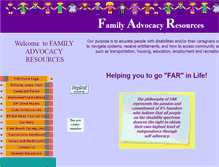 Tablet Screenshot of familyadvocacyresources.com